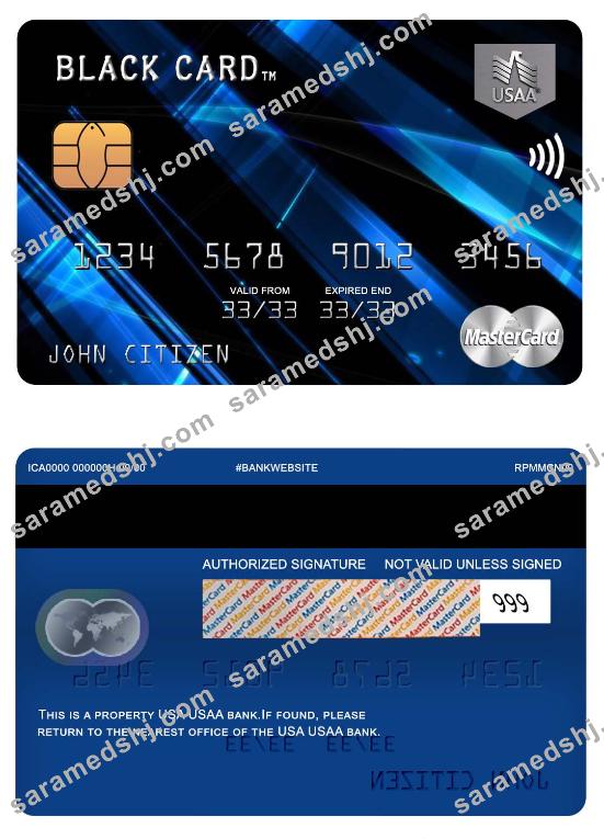 USA USAA bank mastercard